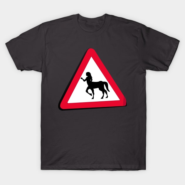 Centaur Crossing T-Shirt by Fun Funky Designs